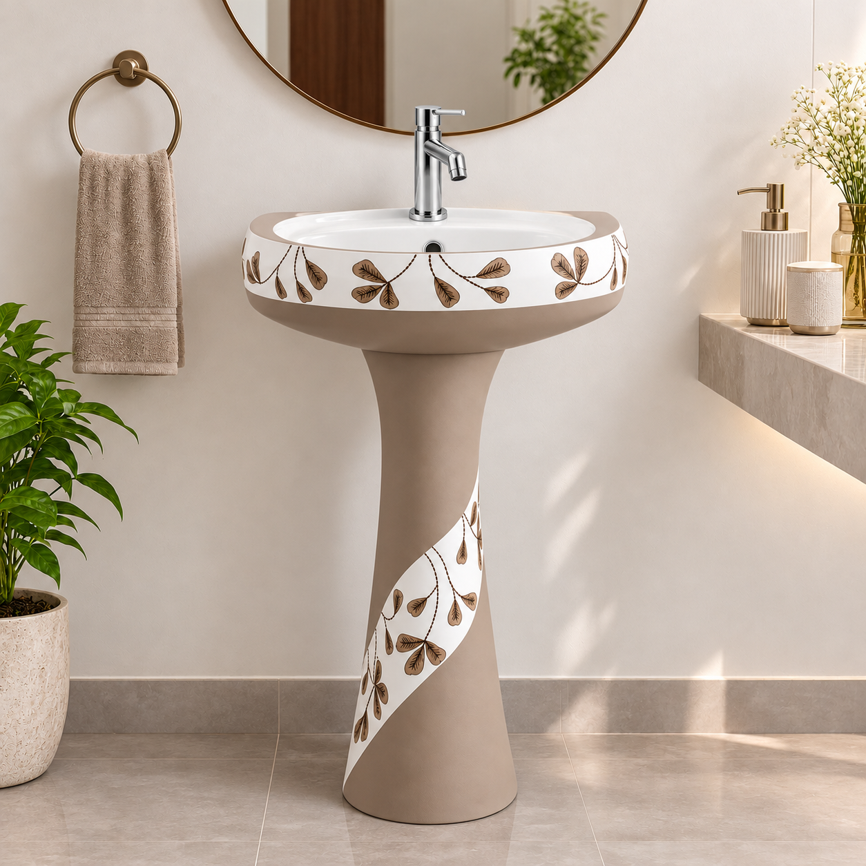 RP-1063, washbasin with pedestal